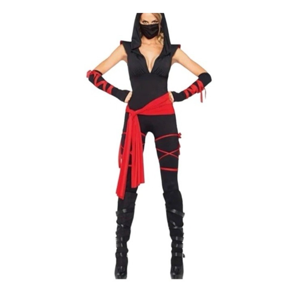 Deadly Ninja Samurai Women Adult Halloween Costume SIZE Medium 8 - 10‎